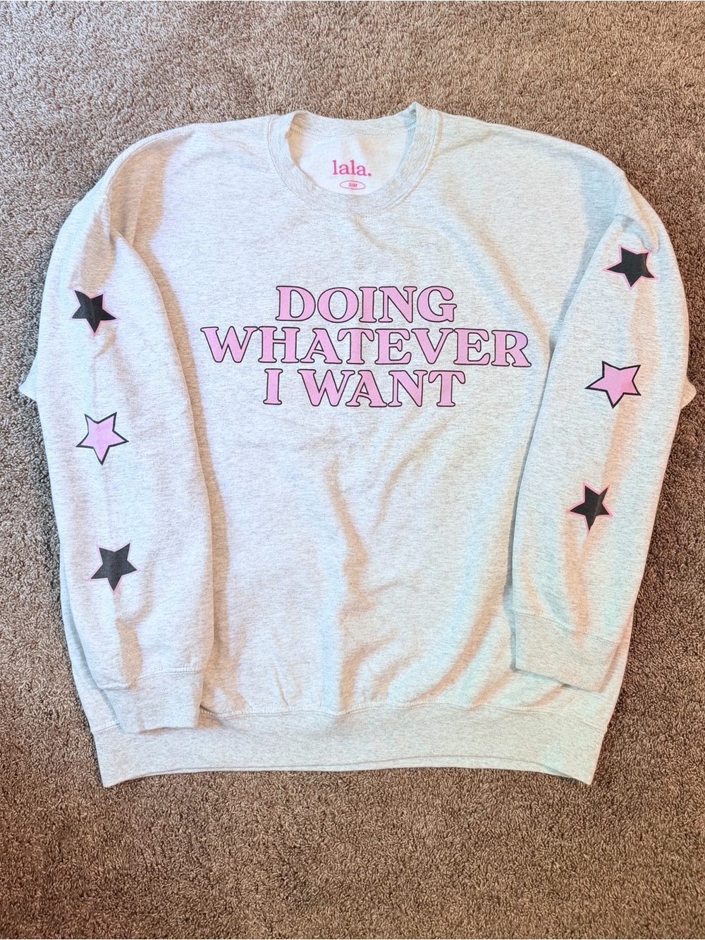 Dressed In LALA - Doing Whatever I Want Oversized Pullover Sweatshirt - s/m
